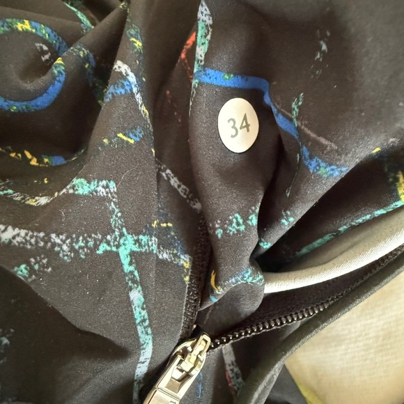 Lululemon Men’s Swim Shorts – Size 34, Multicolor Print, Zip Pocket - Picture 2 of 5